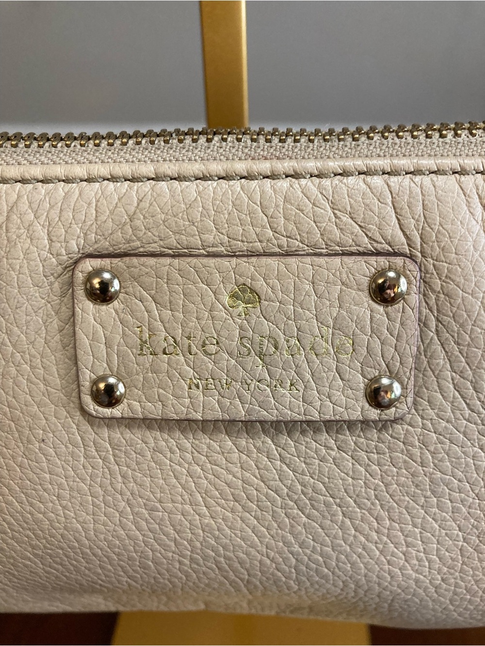 Kate Spade Berkshire Road Adela |Taupe Pebbled Leather Shoulder Bag - Picture 4 of 15